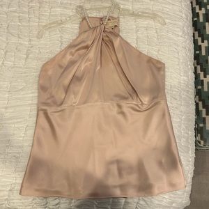 Michael Kors pink satin blouse, size 10